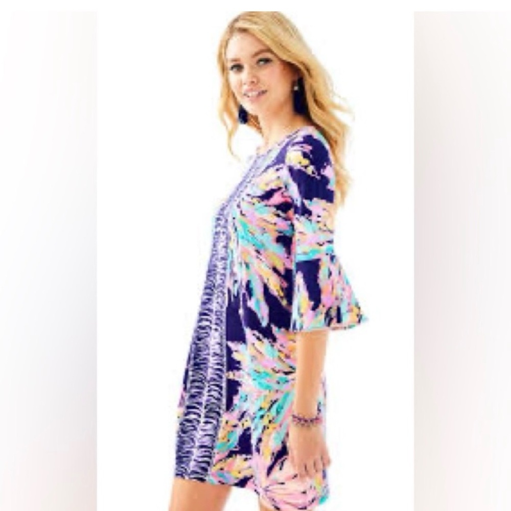 Lilly Pulitzer Colorful Printed Mini Dress Size L